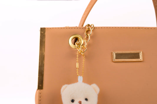 Stylish Women’s Tote Handbag for Office, College, Travel (Beige)