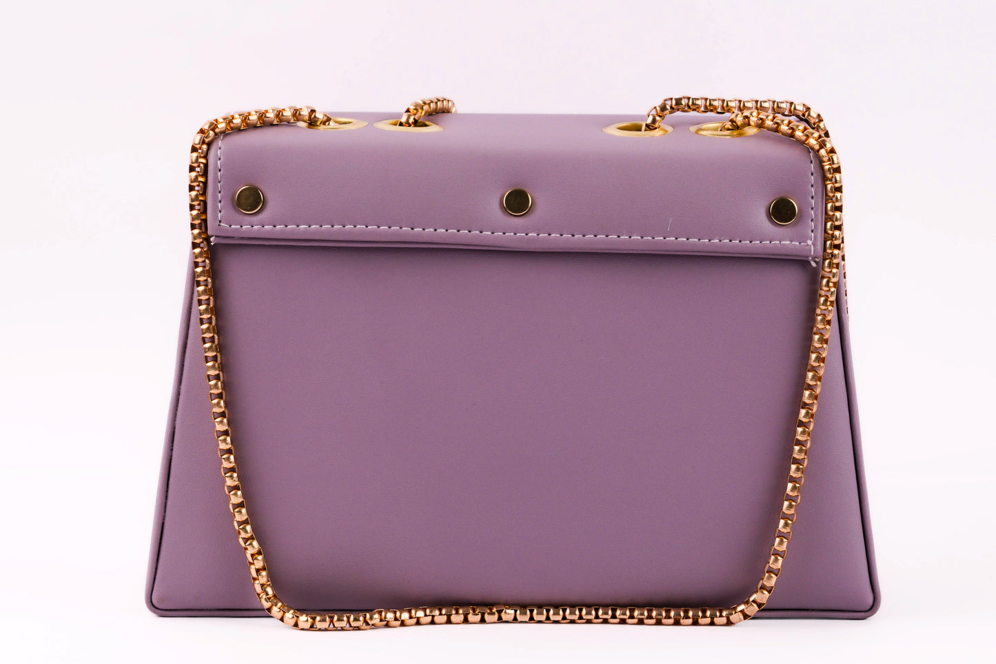 Leather Sling Bag for Women , 4 Pockets (Rich Purple)