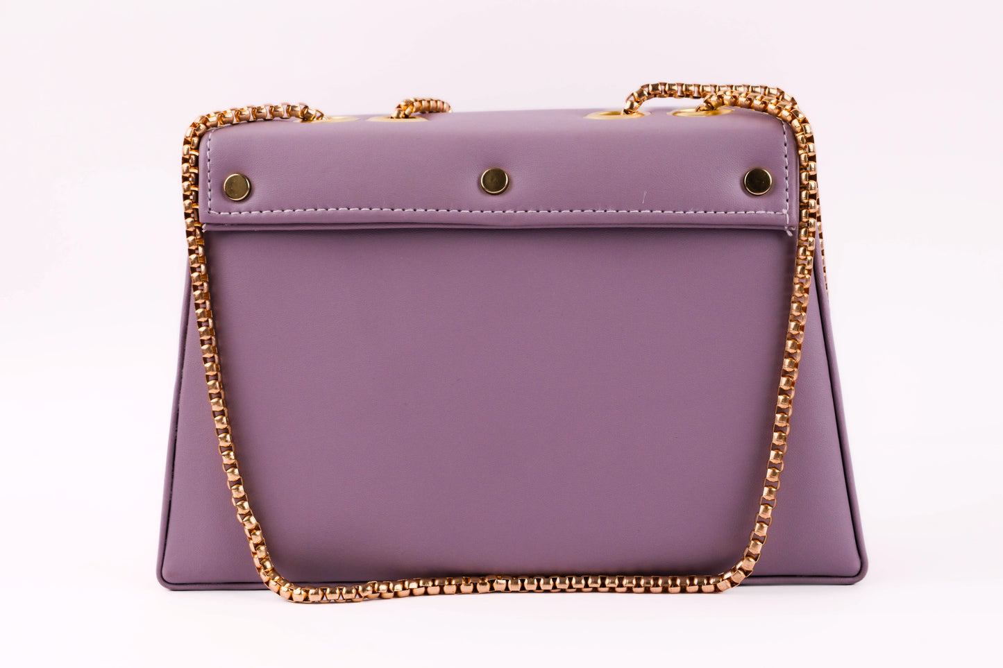 Leather Sling Bag for Women , 4 Pockets (Rich Purple)