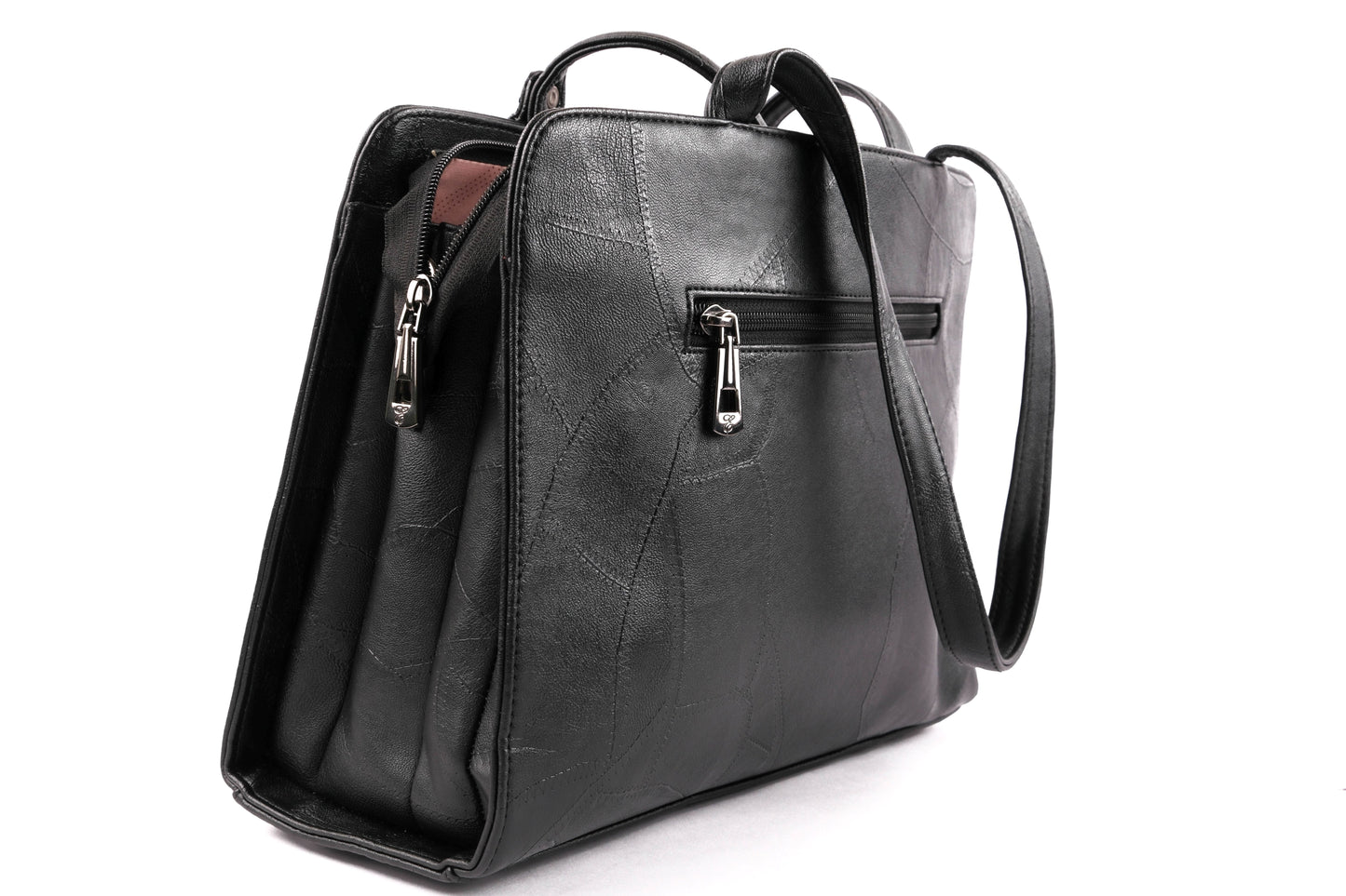 Stylish Women’s Tote Handbag for Office, College, Travel (Black)