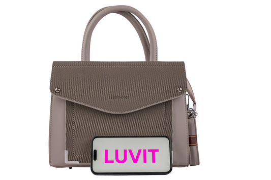 Stylish Women’s Tote Handbag for Office, College, Travel (Grey)