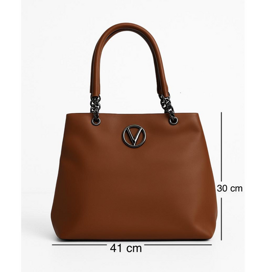Stylish Women’s Tote Handbag for Office, College, Travel ( Milk Chocolate)