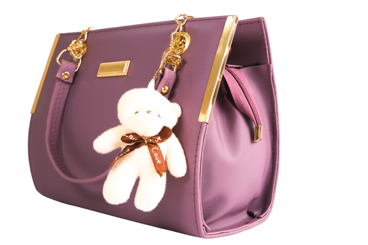 Stylish Women’s Tote Handbag for Office, College, Travel (Pink)