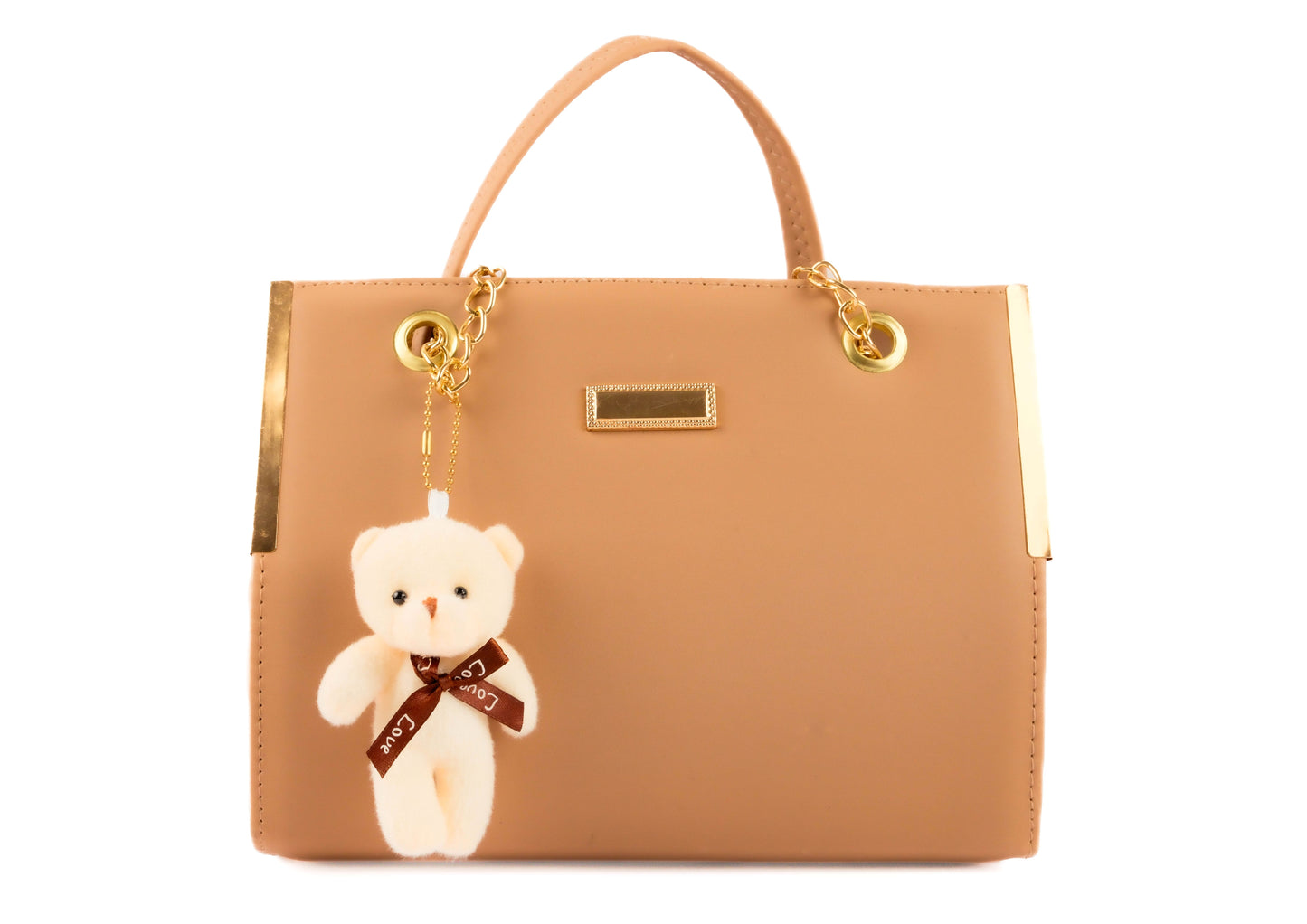 Stylish Women’s Tote Handbag for Office, College, Travel (Beige)