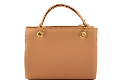 Stylish Women’s Tote Handbag for Office, College, Travel (Beige)