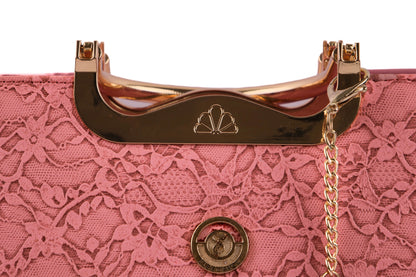 Soft Leather Satchel Bag for Women (Pink)