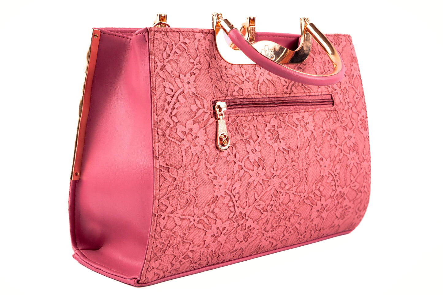 Soft Leather Satchel Bag for Women (Pink)
