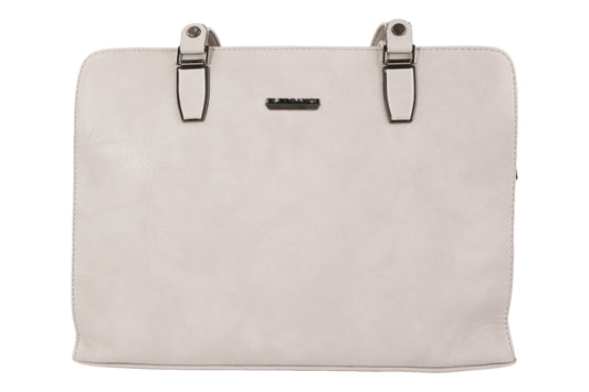 Stylish Women’s Tote Handbag for Office, College, Travel (Light Grey)