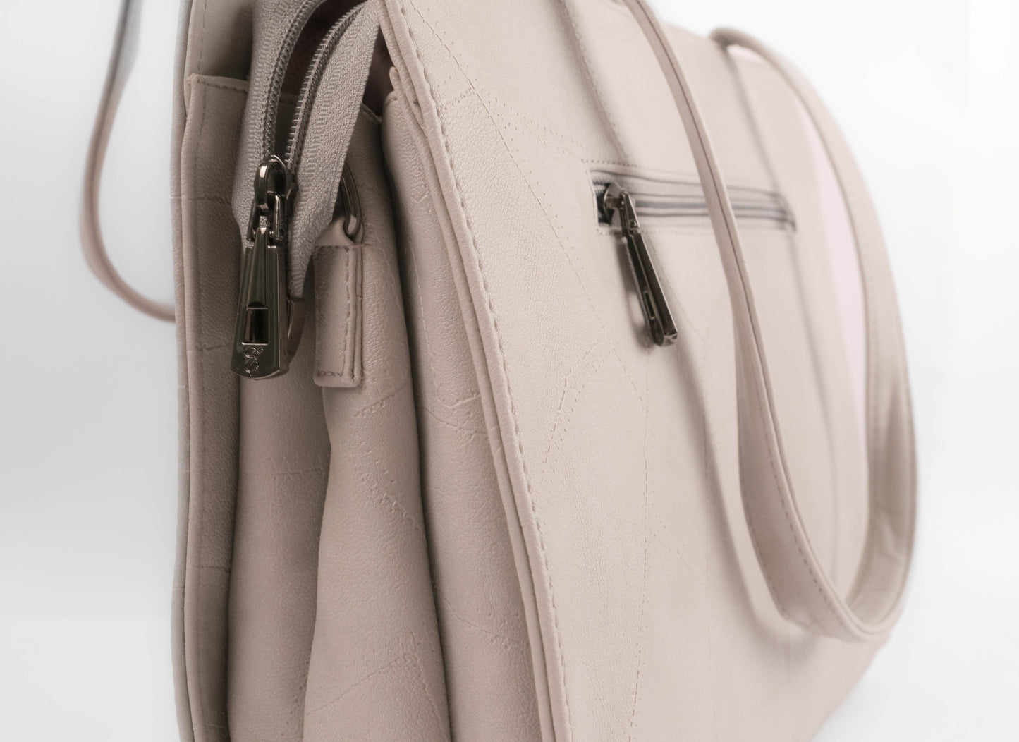 Stylish Women’s Tote Handbag for Office, College, Travel (Light Grey)