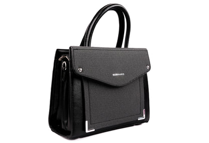 Stylish Women’s Tote Handbag for Office, College, Travel (Black)