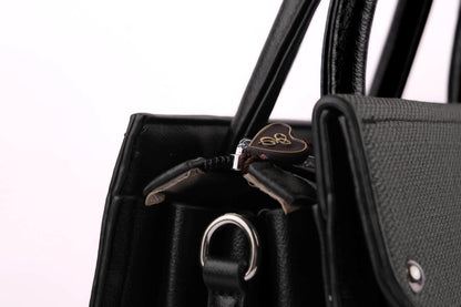 Stylish Women’s Tote Handbag for Office, College, Travel (Black)