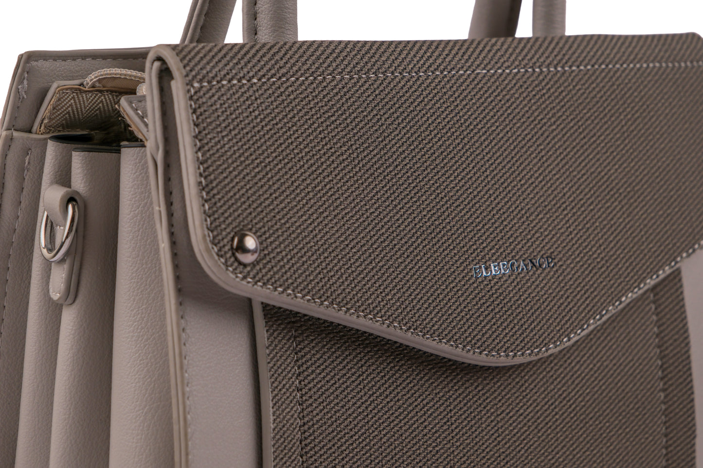 Stylish Women’s Tote Handbag for Office, College, Travel (Grey)