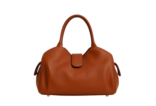 Soft Leather Satchel Bag for Women (Tan)