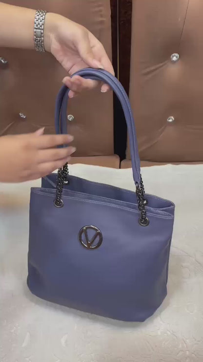 Stylish Women’s Tote Handbag for Office, College, Travel (Royal Blue)