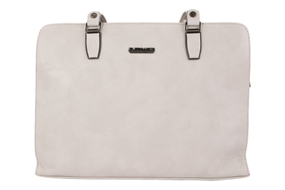 Stylish Women’s Tote Handbag for Office, College, Travel (Light Grey)