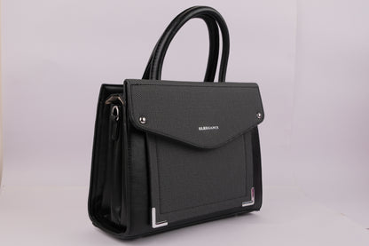 Stylish Women’s Tote Handbag for Office, College, Travel (Black)